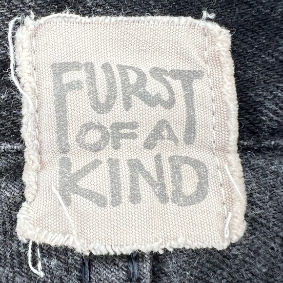 Furst Of A Kind Black Distressed Cut Off Denim Mini Jean Skirt Size 31 Women's - Picture 2 of 6